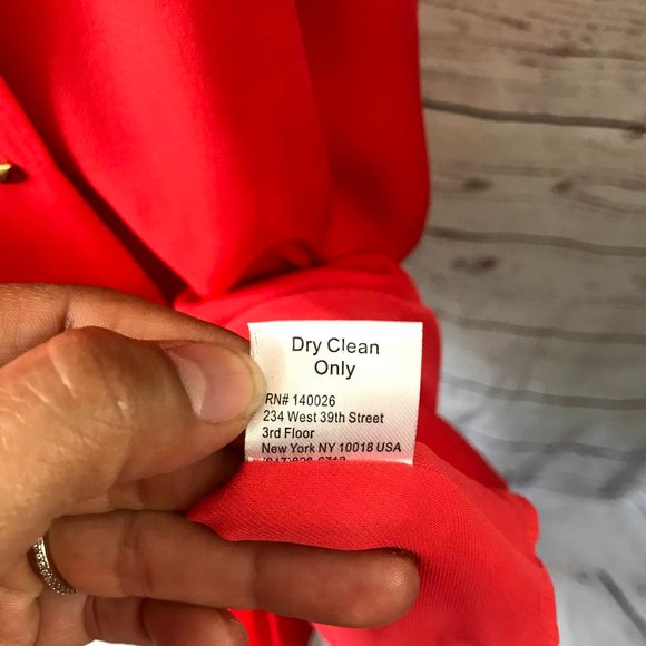 Parker NY Women's Orange Nicole Stud-Front Sleeveless 100% Silk Dress - Picture 10 of 10